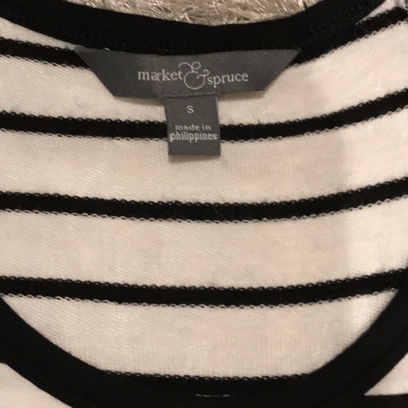 Market & Spruce striped sweater; size Small - Picture 2 of 4